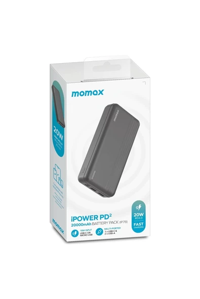 Momax Ipower 20.000 Mah 20w Pd Hızlı Şarj Powerbank - Resim 5