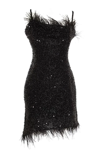 Moda Fit Mezuniyet Balo Payet Örme Kare Yaka Askılı Kol Bodycone Mini Boy Elbise - Resim 6