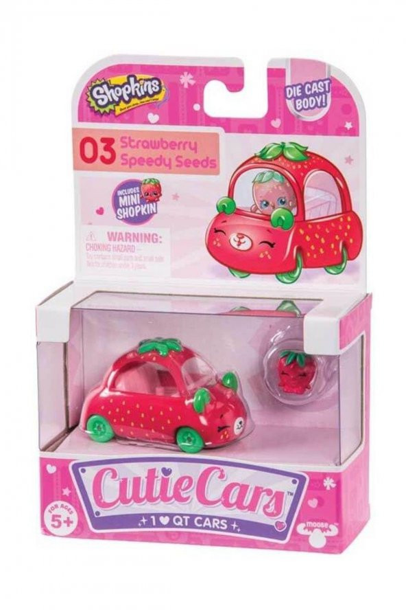 Little Live Pets CiciBici Cutie Cars Tekli Paket - 03-Strawberry Speedy Seeds