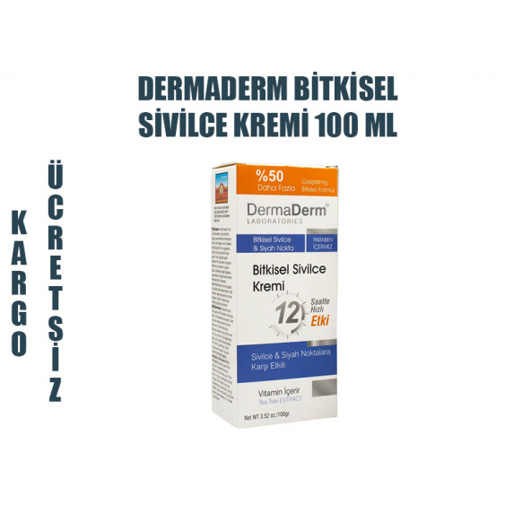DERMADERM SİVİLCE VE SİYAH NOKTA KARŞITI LEKE GİDERİCİ SİVİLCE KREMİ 100 ML SİVİLCE KARŞITI