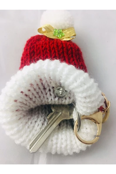 El Örgüsü Yılbaşı Konsept Bere Anahtarlık - Resim 3