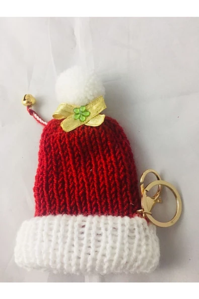 El Örgüsü Yılbaşı Konsept Bere Anahtarlık - Resim 2