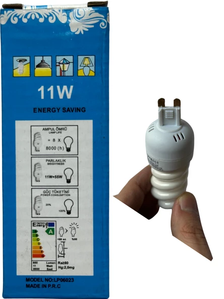 Lampist 11W 2700K (Sarı Işık) G9 Duylu Floresan Ampul - 4