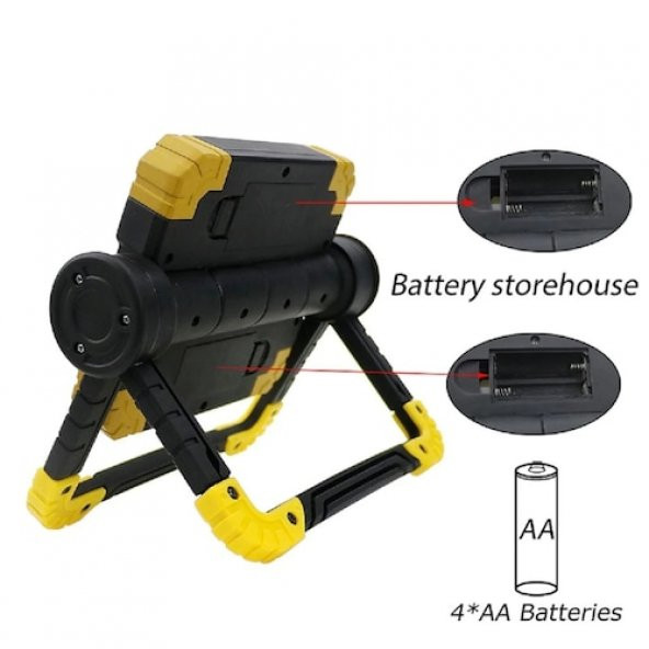 Barnetta BR S100 30W COB LED USB Projektör El Feneri - 6