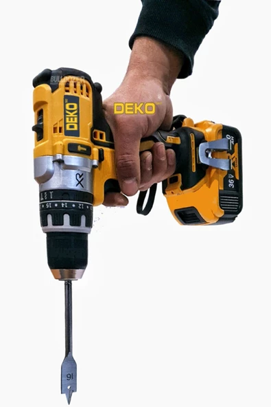 DEKO TURKEY 36 V 5 Ah Xr Technology Darbeli Matkap Çantalı Yedek Bataryalı 30 Parça Set Hediyeli - Resim 3