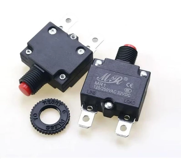 Resetli Termik Sigorta 8 Amper 125/250v Ac 32v Dc IC-271S (MR-1) - Resim 3