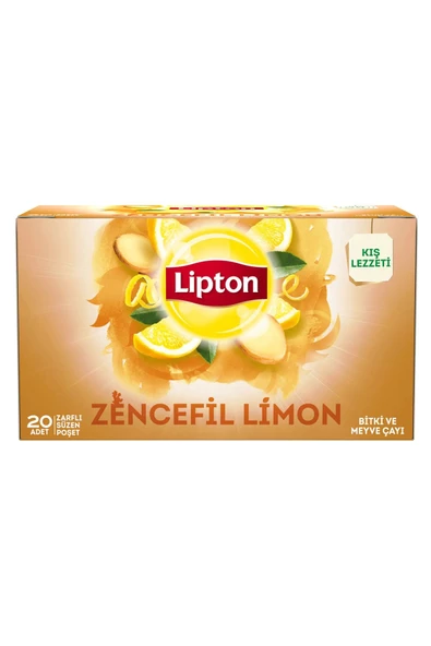 Lipton Bardak Poşet Bitki Ve Meyve Çayı Zencefil Limon 20'Li