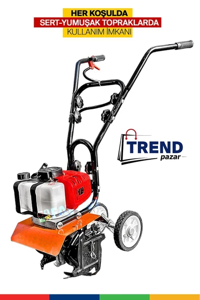 BALATLI Benzinli Turbo Motorlu Özel Mini Çapalama Makinası 52cc Hobi Küçük Bahçeler Ve Ağaç Dipleri Için - 4