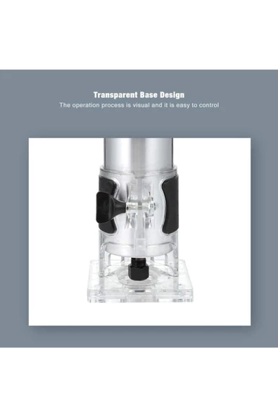 STAXX POWER Staxx Pro 6 Kademe Devir Ayarlı 1600w Formika Traşlama Freze Makinesi 6mm Pens 2 Yıl Garantili - 7