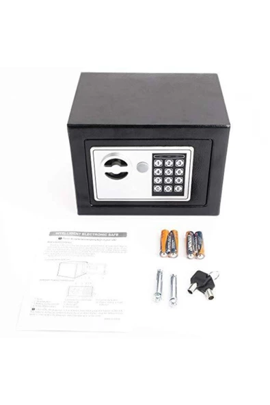 DEKO TURKEY Yerli Üretim Elektronik Şifreli Çelik Para Kasası Otel Tipi Kasa 3mm Sac + Montaj Kit - 3