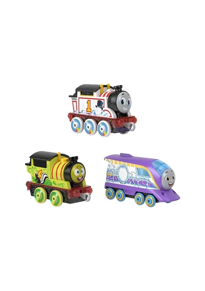 Fisher Price Thomas Ve Arkadaşları Renk Değiştiren Küçük Trenler 3'lü paket HNP82 - 5