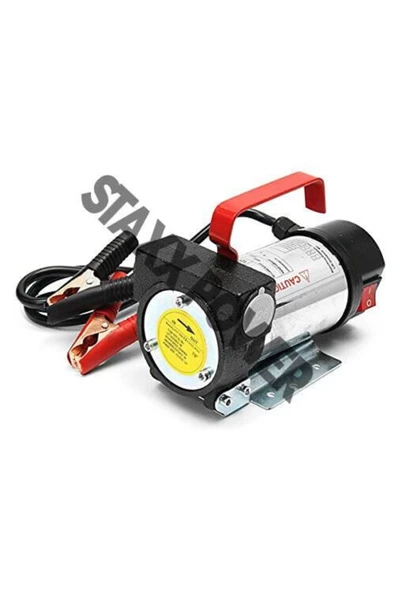 STAXX POWER 12v Kendinden Emişli Elektrikli Taşınabilir Yakıt Sıvı Yağ Aktarma Mazot Pompası Paslanmaz Gövdeli - 2