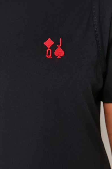 Moda Fit Casual Günlük Süprem Örme Bisiklet Yaka Kısa Kol T-Shirt Elbise Midi Boy Büyük Beden Elbise - Resim 3