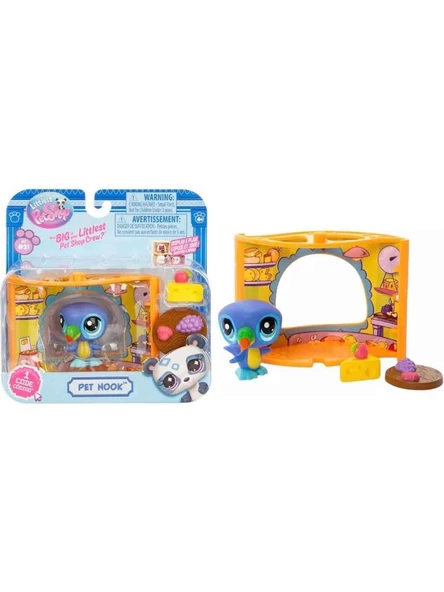 Sunman Littlest Pet Shop Minişler Figür Set Pet Nook G7#31 Papağan 00592