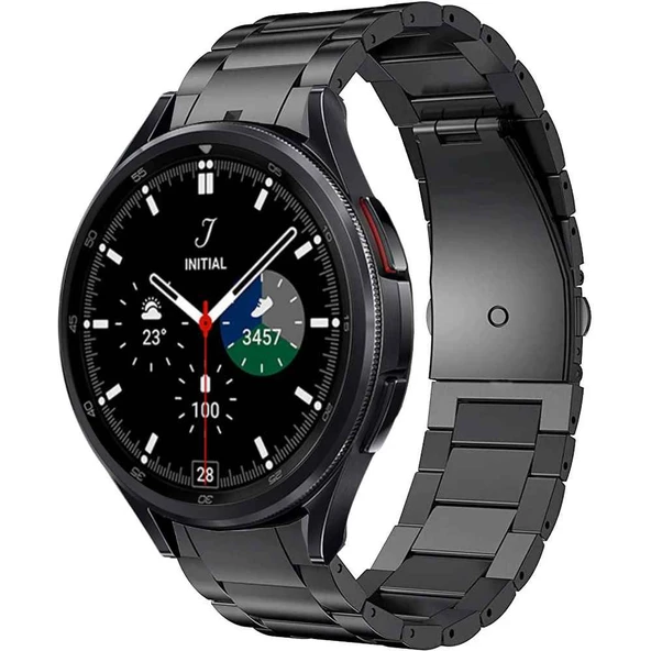 Samsung Galaxy Watch 4 5 6 7 Fe 40 44mm Classic 42 43 46 47mm Uyumlu Watch 5 Pro 45mm Çelik Kordon - 4
