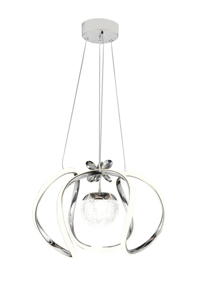 EY-EL TASARIM Modern Tekli Ledli Krom 3 Renk Sarkıt Avize - 4