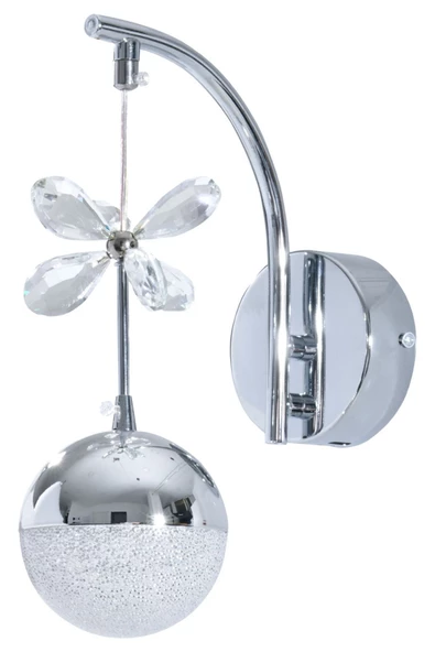 EY-EL TASARIM ŞIK SARKIT LED APLİK KROM KRİSTAL TAŞLI - 2