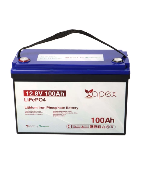Apex 12.8V 100Ah Lityum Akü (LiFePO4) - 2