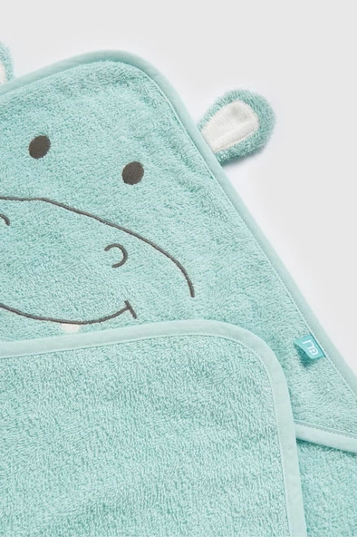 PAMUK BEBEK HAYVAN FİGÜRLÜ ÇOCUK/BEBEK BANYO VE PLAJ HAVLUSU - 3