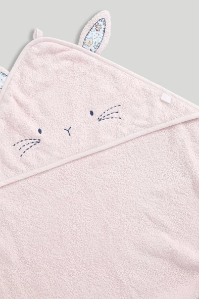 PAMUK BEBEK HAYVAN FİGÜRLÜ ÇOCUK/BEBEK BANYO VE PLAJ HAVLUSU - 2