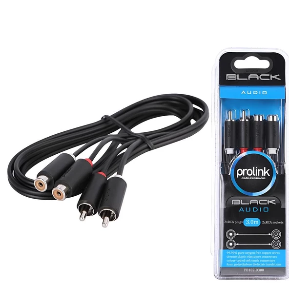 Prolink PB102 2 RCA - 2 RCA Soket Kablo - 3
