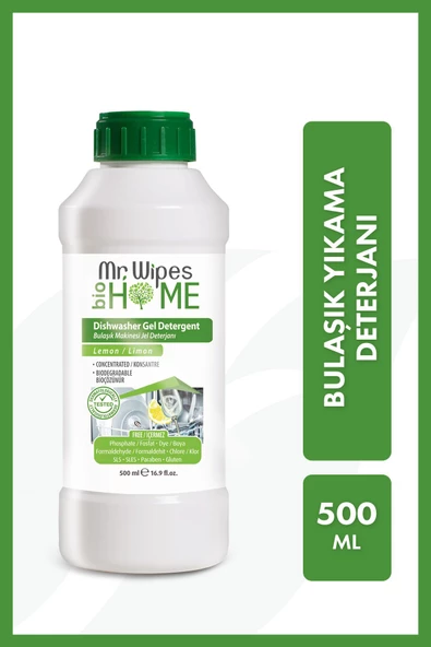 Mr. Wipes Konsantre Jel Bulaşık Makinesi Deterjanı 500 ml