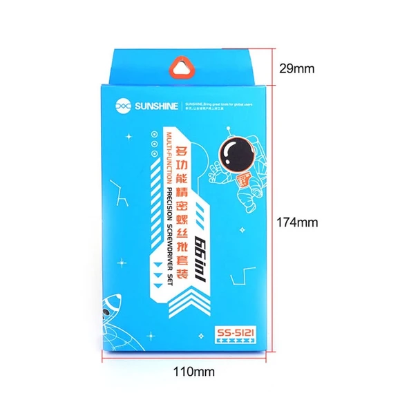 SUNSHİNE SS-5121 66 İN 1 ÇOK FONKSİYONLU HASSAS TORNAVİDA SETİ - Resim 5