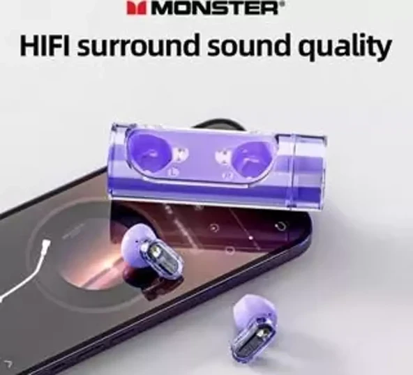 Monster Airmars XKT13 Gaming Bluetooth Kulaklık Mor - 3