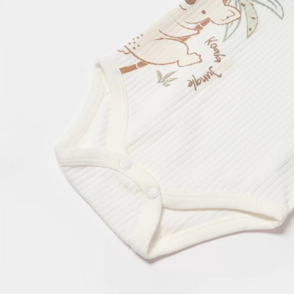 Koala Jungle Uzun Kol Bebek Body  Mint - 4