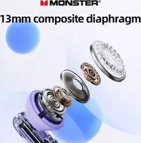 Monster Airmars XKT13 Gaming Bluetooth Kulaklık Mor - 5