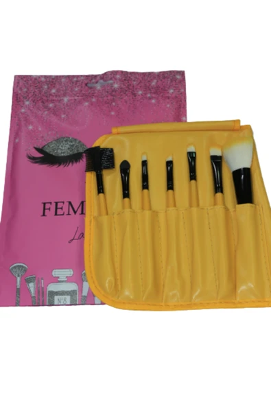 Simple Pro Femmelia 7 Parça Fırça Seti Sarı