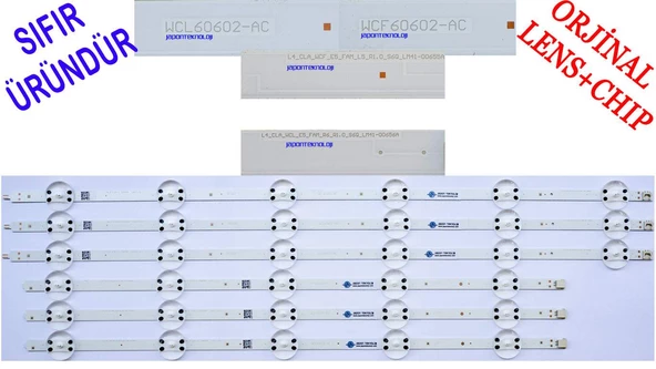 ARÇELİK, A55L8860, 55L8900, LED BAR, WCL60602-AC , WCF-60602-AC ,  L4_CLA_WCF_E5_FAM_L5_R1.0 , L4_CLA_WCF_E5_FAM_R6_R1.0 , LM41-00655A , LM41-00656A