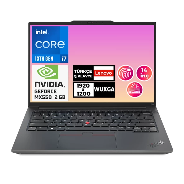 Lenovo ThinkPad E14 G5 i7-1355U 24GB 1TB+512GB SSD 2 GB MX550 14" Wuxga W11P Laptop 21JK0095TX 018