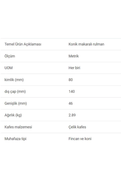 33216-90KA4 - 80X46X140 - TIMKEN - Resim 2