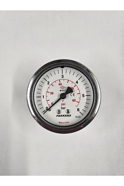 ÇAP 63 PANO TİP 6 BAR KURU MANOMETRE - PAKKENS