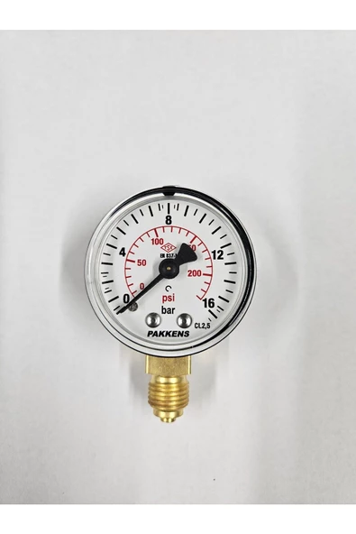Çap 50 Alttan 16 Bar Kuru Manometre - ürün görseli