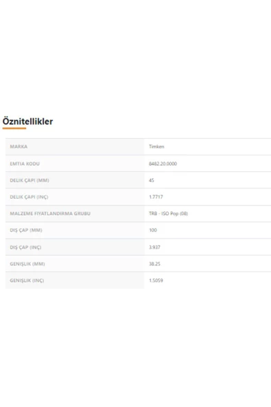 32309-90KA5 - 45X38,25X100 - TIMKEN - Resim 2
