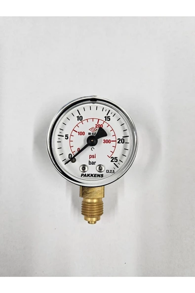 ÇAP 50 ALTTAN 25 BAR KURU MANOMETRE - PAKKENS