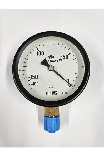ÇAP 100 ALTTAN -160/0 mmHg KURU VAKUMMETRE - PAKKENS