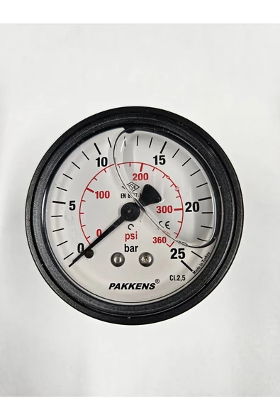 ÇAP 63 ARKADAN 25 BAR GLİSERİNLİ MANOMETRE - PAKKENS