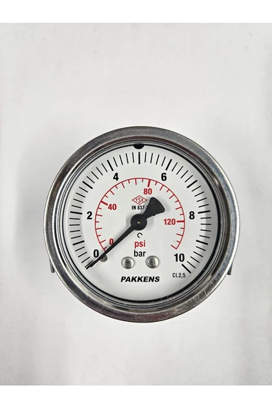ÇAP 63 PANO TİP 10 BAR KURU MANOMETRE - PAKKENS