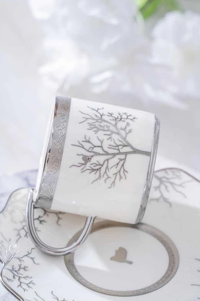 Acar Kıeran Silver 6 Kişilik Kahve Fincanı Takımı HXF-06801 - 3