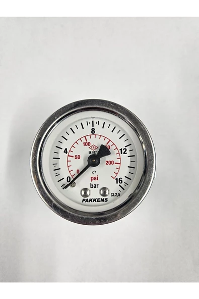 ÇAP 50 PANO TİP 16 BAR KURU MANOMETRE - PAKKENS