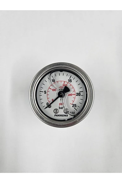 ÇAP 50 ARKADAN 25 BAR GLİSERİNLİ MANOMETRE - PAKKENS