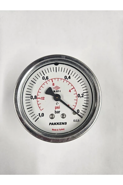 ÇAP 63 PANO TİP -1/0 BAR KURU VAKUMMETRE - PAKKENS