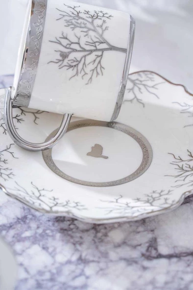 Acar Kıeran Silver 6 Kişilik Kahve Fincanı Takımı HXF-06801 - 2