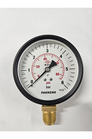 ÇAP 100 ALTTAN 6 BAR KURU MANOMETRE - PAKKENS ürün görseli