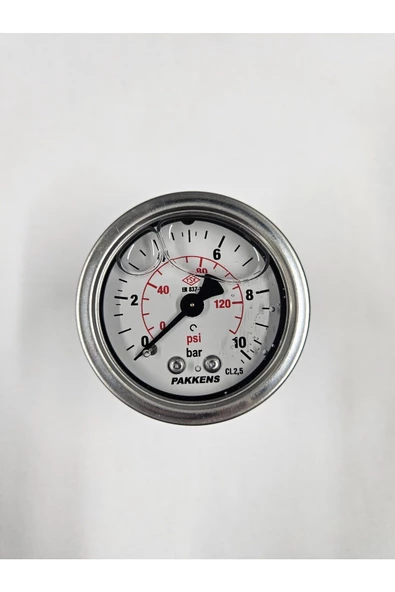 ÇAP 50 ARKADAN 10 BAR GLİSERİNLİ MANOMETRE - PAKKENS