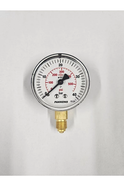 Çap 63 Alttan 40 Bar Kuru Manometre -
