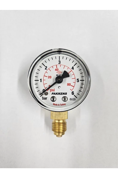 ÇAP 50 ALTTAN 6 BAR KURU MANOMETRE - PAKKENS